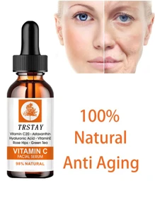 抗衰臉部精華,1入組深保濕臉部精華提亮維生素C精華原始液體面部保濕 - 彩色 - 查看 3