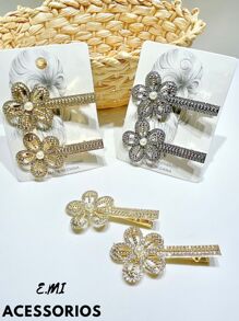 女孩日常髮型的皇家髮夾，休閒款式 - 彩色 - 查看 1