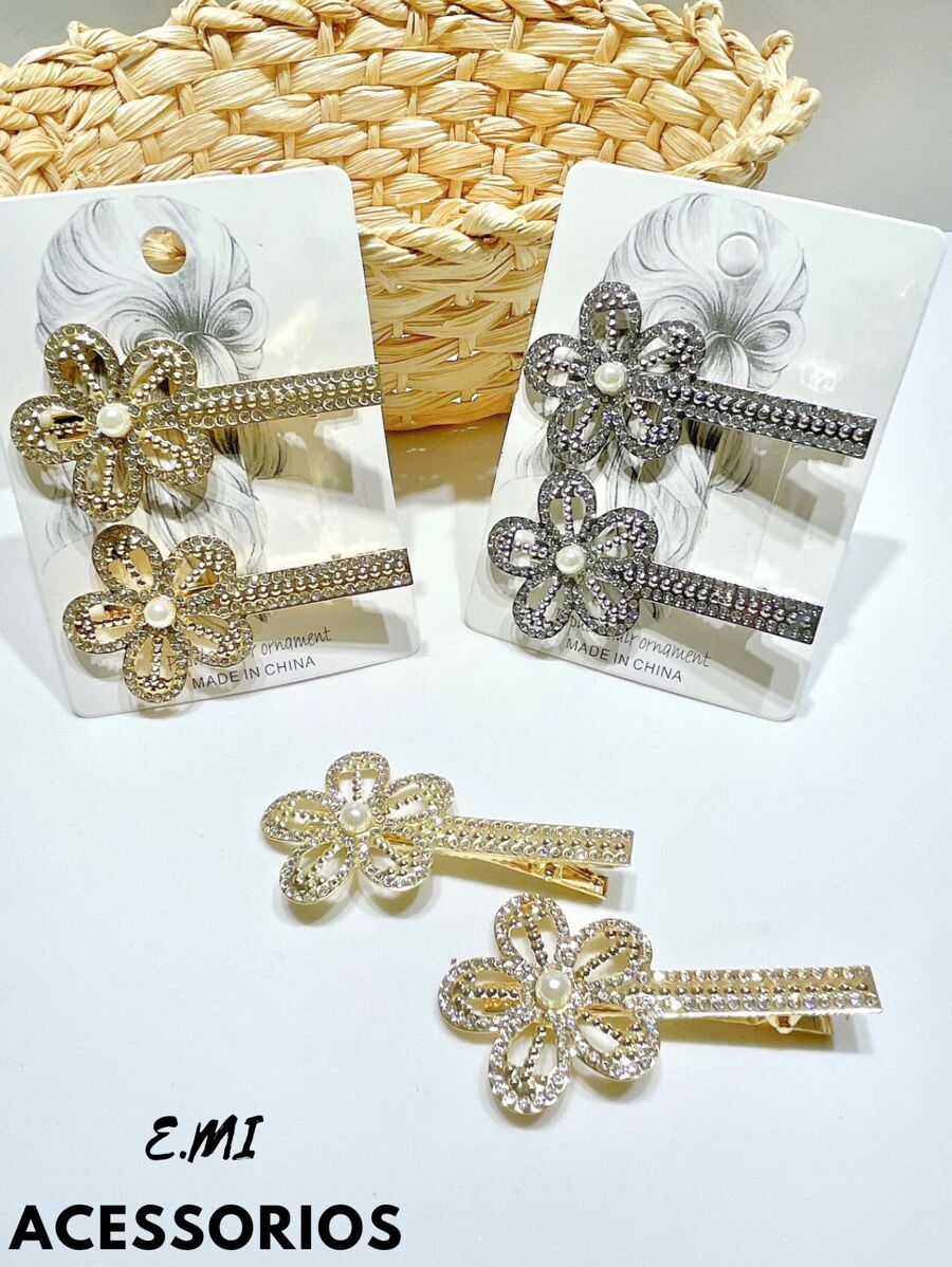 女孩日常髮型的皇家髮夾，休閒款式 - 彩色 - 查看 1