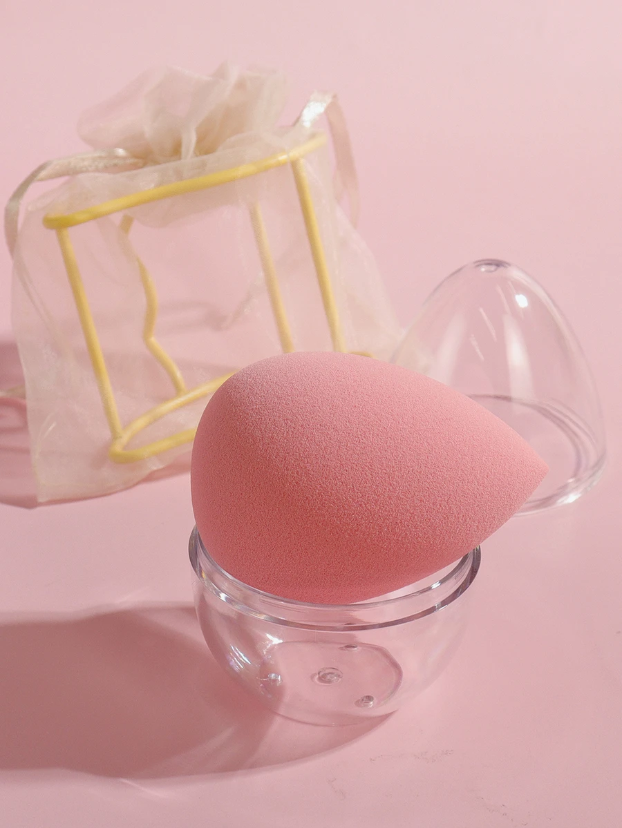 Mỹ phẩm Bọt biển , 3pcs Bọt biển trang điểm & Giá lưu trữ & Bộ hộp lưu trữ Trang điểm Máy xay