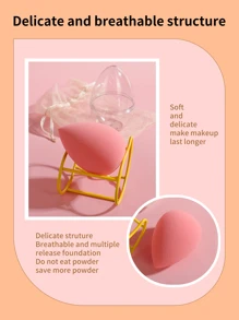 Mỹ phẩm Bọt biển , 3pcs Bọt biển trang điểm & Giá lưu trữ & Bộ hộp lưu trữ Trang điểm Máy xay - Nhiều màu - Xem 8