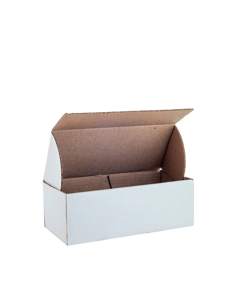 25 Cajas Chicas Carton Micro Corrugado 18x8x6, embalaje, envoltura, regalos - Blanco - Ver 1