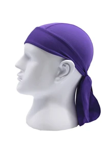 1入組萬聖節海盜服男女海盜頭巾帶腰帶頭巾配件 - 紫色 - 查看 1