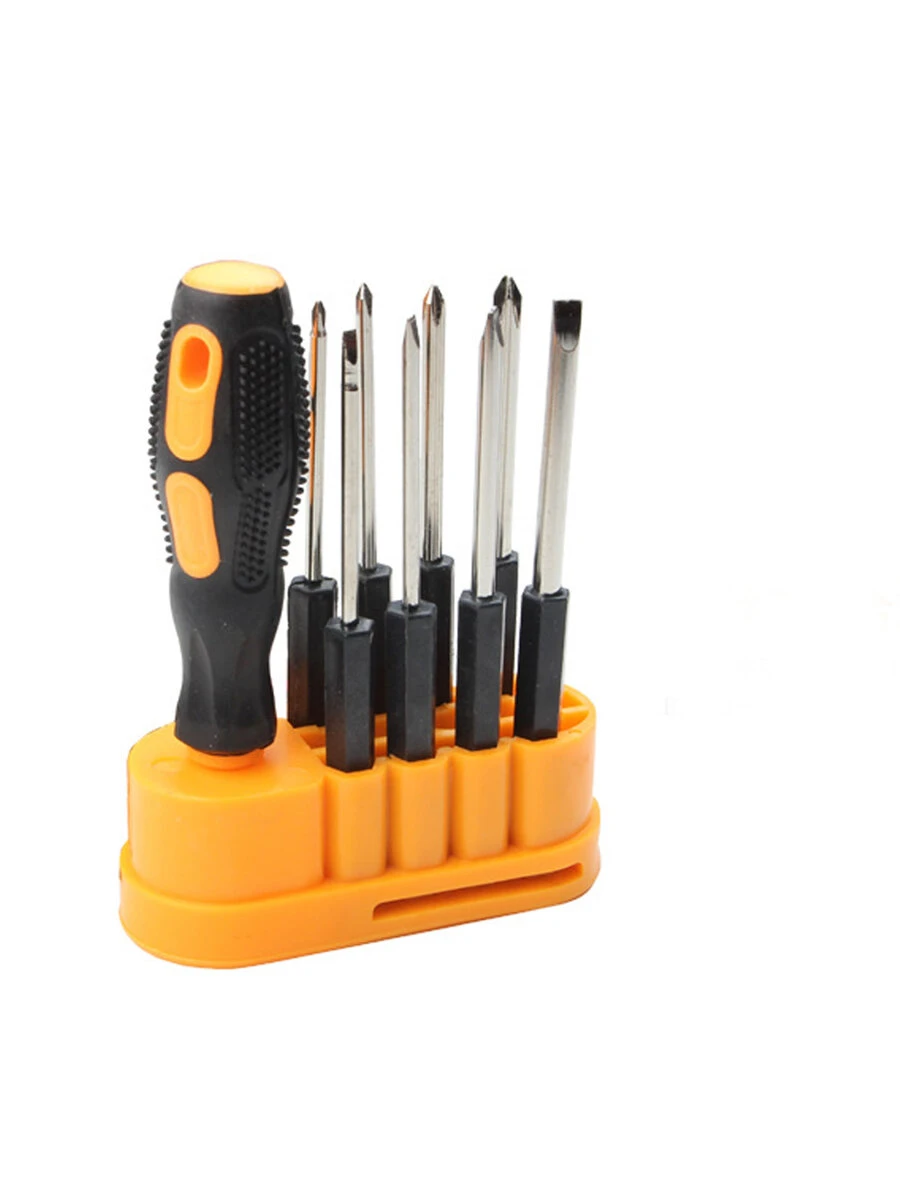 1套碳素鋼螺絲刀,現代8合1維修工具適用於修復 - 黑色 - 查看 1