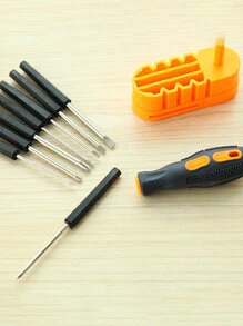 1套碳素鋼螺絲刀,現代8合1維修工具適用於修復 - 黑色 - 查看 3