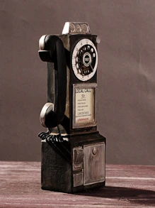 1pc Điện thoại hình nghệ thuật trang trí quà tặng tốt nhất - màu đen - Xem 3