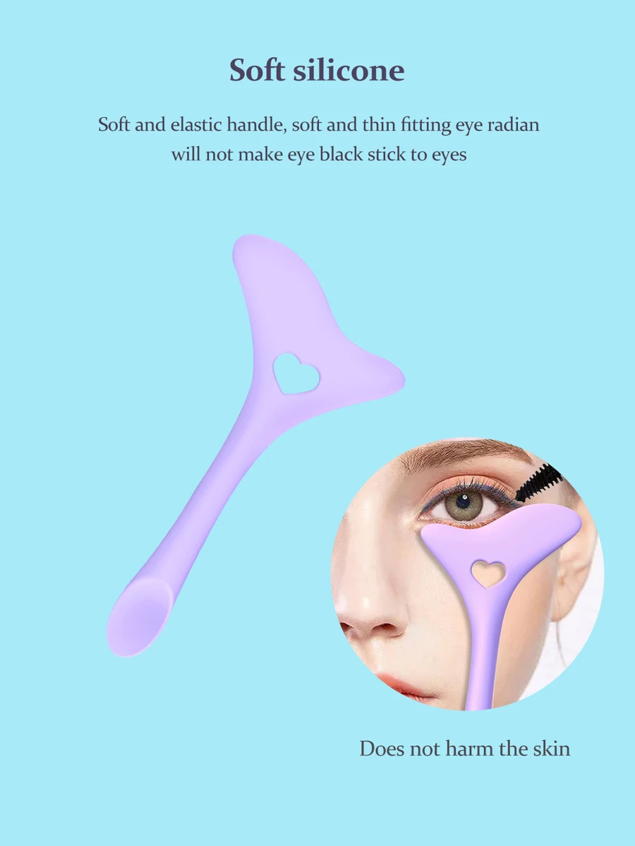 眼线辅助工具，眼妆辅助神器，硅胶多功能眼线辅助工具，价格实惠，圣诞礼物，化妆品，化妆工具，便宜货，礼物，女士礼物，圣诞礼物，赠品，旅行，便宜货，旅行必备 - 紫色 - 查看 1