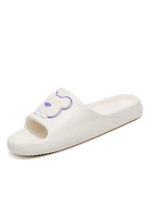 中性防滑情侶拖鞋,輕便露趾速幹拖鞋適用於室內戶外浴室海灘,夏天 - 白色 - 查看 5