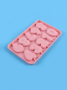 1 Piece Of Digital Candle Making Silicone Mold - Pink - View 3