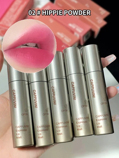 Cappuvini 液體唇膏，啞光唇彩，1入組長效防水液體唇膏