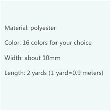 2碼蕾絲邊飾絲帶蜈蚣編織花邊DIY工藝縫紉輔料婚禮裝飾布料曲線花邊 - 黑色 - 查看 4