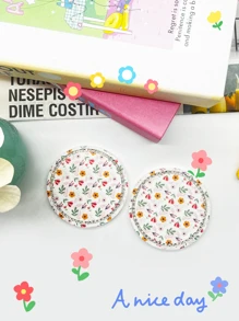 2入組花朵圖案汽車杯墊 - 彩色 - 查看 7