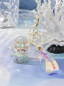 con dibujos animados detalle Regadera accesorio Llavero - Verde - Ver 1