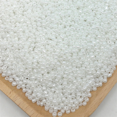 1000pcs, 2mm Cream Glass Acrylic Beads for DIY Bracelet Necklace Ornaments