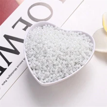 1000 顆 2 毫米奶油色玻璃壓克力珠適用於 DIY 手鍊項鍊裝飾品 - 白色 - 查看 2