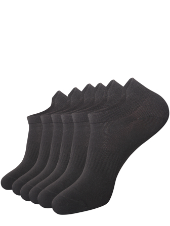 Sports Outdoor 6pairs/Pack Breathable Mesh White Women's Running Socks