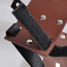 1pc Men'S Pu Leather Gladiator Mask, Perfect For Wwe Wrestling, Masquerade, Cosplay And Daily Use - Brown - View 8