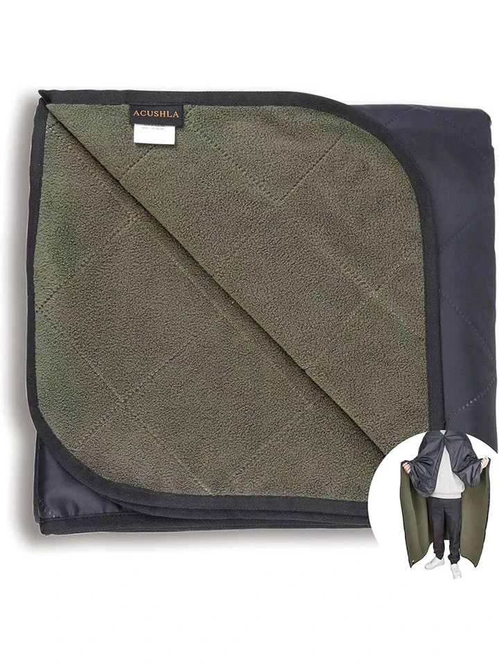 ACUSHLA Large Waterproof Outdoor Blanket, Thick Camping Blanket for Cold  Weather, Quilted Fleece, Great for Stadium, Picnic, Sport, Pet, Windproof  and Machine Washable, 57''X 79'' Amy Green | SHEIN USA
