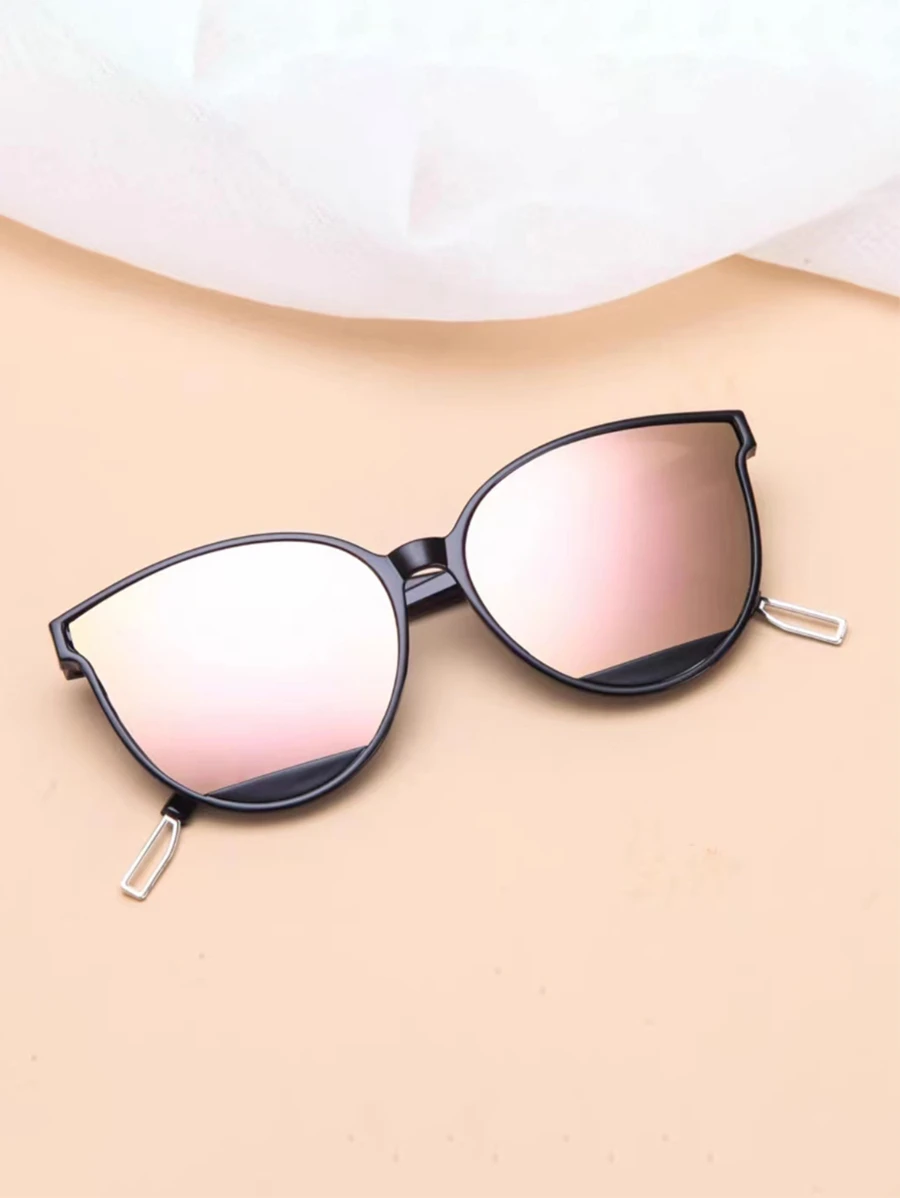 1 件粉色水星膜镂空时尚眼镜遮阳帽海滩配饰女士海滩配饰眼镜遮阳帽时尚基础款秋冬女士服装商务休闲礼品