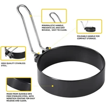 4入組煎蛋模具 - 黑色 - 查看 5