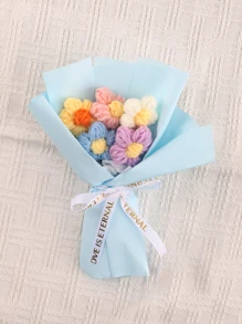 5入組人造花束 - 藍色 - 查看 3