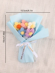 5入組人造花束 - 藍色 - 查看 7