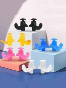 5pcs Spiral Silicone Swimming Earplugs - Multicolor - View 4