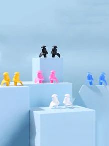 5pcs Spiral Silicone Swimming Earplugs - Multicolor - View 2