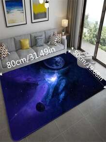 1入組星空圖案防滑地毯 - 彩色 - 查看 5