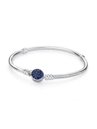 1 pieza Pulsera con cuenta con diamante de imitación incrustado plano corchete básico
