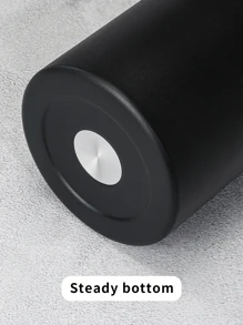 1 件防漏真空瓶和 304 不锈钢太空瓶，大容量，适合健身、运动、户外、旅行、汽车、饮用水杯水瓶返回学校返回学校 - 黑色 - 查看 4