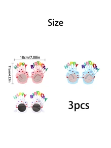 3 chiếc ly trang trí mừng sinh nhật vui nhộn dùng để trang trí tiệc sinh nhật - Nhiều màu - Xem 4