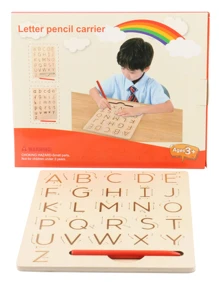 1入組WPC書寫練習平板，有趣的早期學習教育玩具，適用於兒童、學生，文具、學校用品 - 彩色 - 查看 1