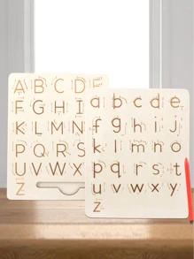 1入組WPC書寫練習平板，有趣的早期學習教育玩具，適用於兒童、學生，文具、學校用品 - 彩色 - 查看 2