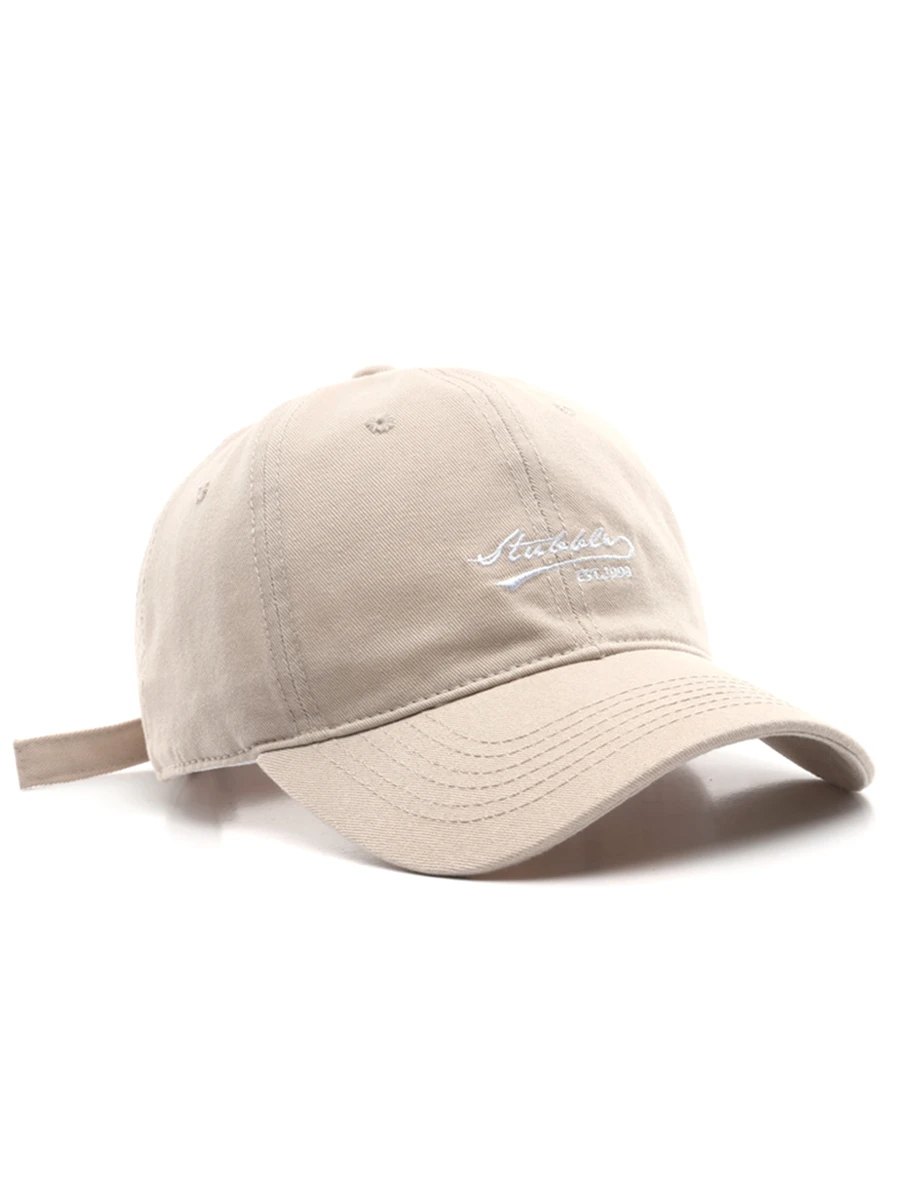 1pc Unisex Grey Letter Printed Sun Protection Fashion Baseball Cap Street