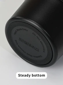 1入組不銹鋼保溫瓶咖啡杯和車絕緣杯子,便攜水瓶適合男人及女人學生 - 黑色 - 查看 5