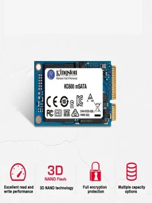 Kingston Skc600ms Msata Ssd 256gb 512gb 1tb 內部固態硬盤驅動器,適用於筆記本電腦桌上型電腦 Msata3 Tlc Kc600