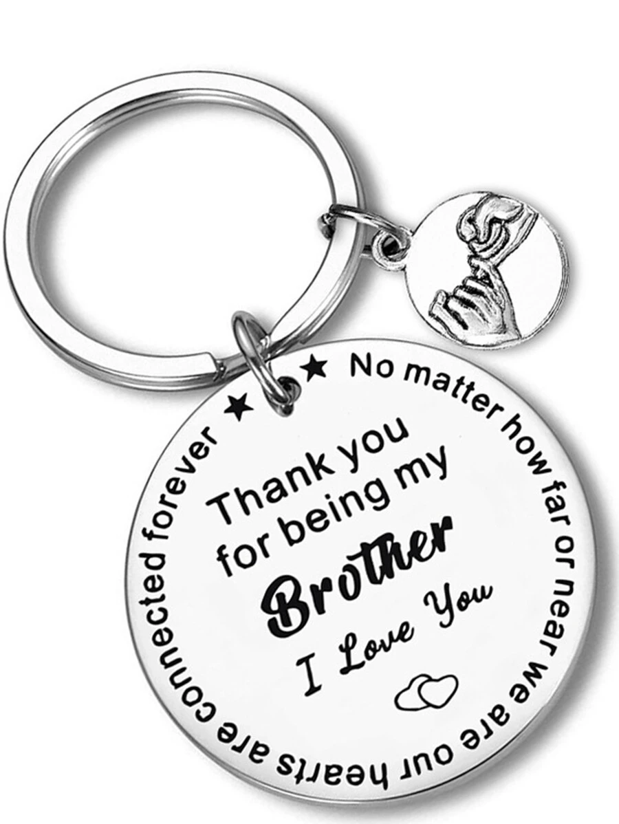 时尚字母印花包袋吊坠 钥匙圈 钥匙链夹 金属汽车钥匙扣 兄弟礼物 生日礼物 包袋配件 包袋饰品 情人节礼物 时尚潮流 适合青少年女孩 女士 大学生 老师 白领人士 新秀与白领人士 礼品配件 装饰礼品 钥匙链饰品 学校用品 教师礼物 返校用品 教师配件 感谢礼物 - 銀色 - 查看 1