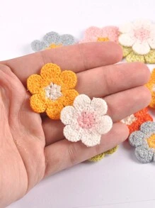 20 cái 3.2CM Nhiều màu Cánh hoa Hoa vải Ren Đính đá ( Không có Keo dính , Đến Tay ) Thêu Trang trí Quần áo Phụ kiện Đối với DIY May vá Và Sửa chữa - Nhiều màu - Xem 2