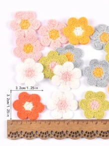 20 cái 3.2CM Nhiều màu Cánh hoa Hoa vải Ren Đính đá ( Không có Keo dính , Đến Tay ) Thêu Trang trí Quần áo Phụ kiện Đối với DIY May vá Và Sửa chữa - Nhiều màu - Xem 3