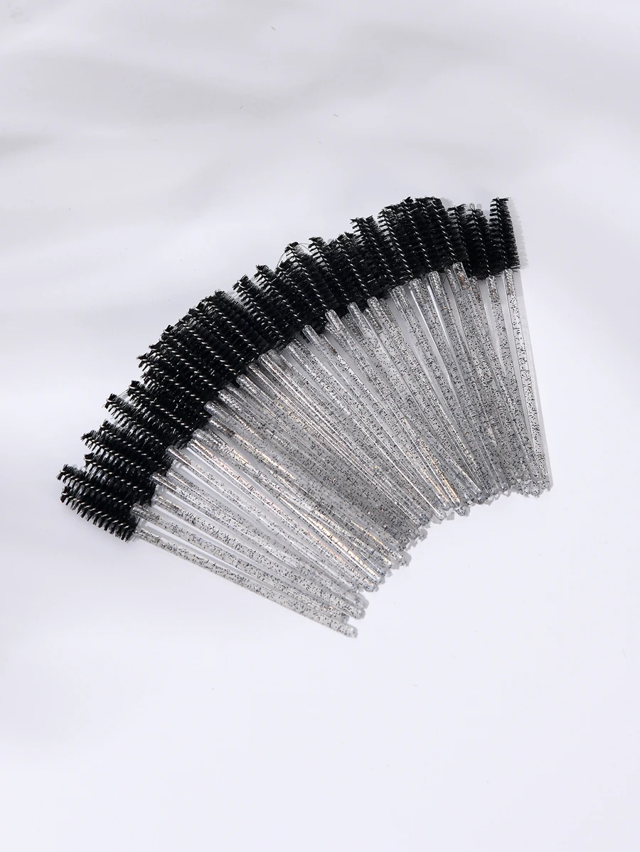50 Pcs Eyelash Brushes Makeup Brushes Disposable Mascara Wands Applicator Spoilers Eye Lashes Cosmetic Brush, Lash Extension Tools, Makeup Brush/Cosmetic Brush, For Eyelash Extensions