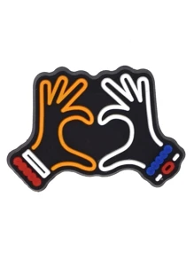 24pcs Neon Time Cartoon Pattern Shoe Charm Decoration - Multicolor - View 5