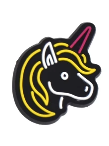 24pcs Neon Time Cartoon Pattern Shoe Charm Decoration - Multicolor - View 2