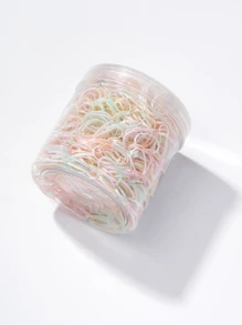 500条/包彩色一次性发带，适合女孩日常发饰 - 彩色 - 查看 4