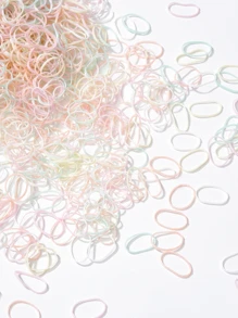 500条/包彩色一次性发带，适合女孩日常发饰 - 彩色 - 查看 2