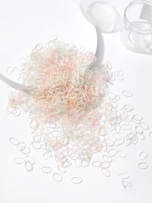 500条/包彩色一次性发带，适合女孩日常发饰 - 彩色 - 查看 3