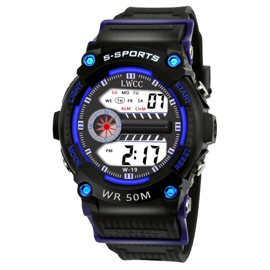 Multifunctional Waterproof Casual Sports Watch For Men And Women Students.