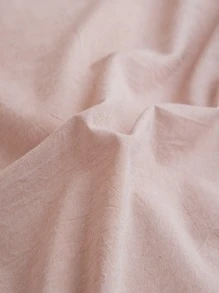 1套卡其色色織可洗床上用品套裝，包括1入組被套，2入組枕套，適用於兒童/學生宿舍單人床/雙人床/特大床，不褪色，不起球，不縮水，親膚，透氣，吸濕，可以裸睡，可機洗 - 卡其色 - 查看 4