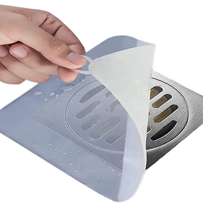 1个硅胶地漏盖，简约白色家用下水道防异味盖，适用于浴室厨房用品，厨房配件，厨房工具