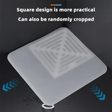 1个硅胶地漏盖，简约白色家用下水道防异味盖，适用于浴室厨房用品，厨房配件，厨房工具